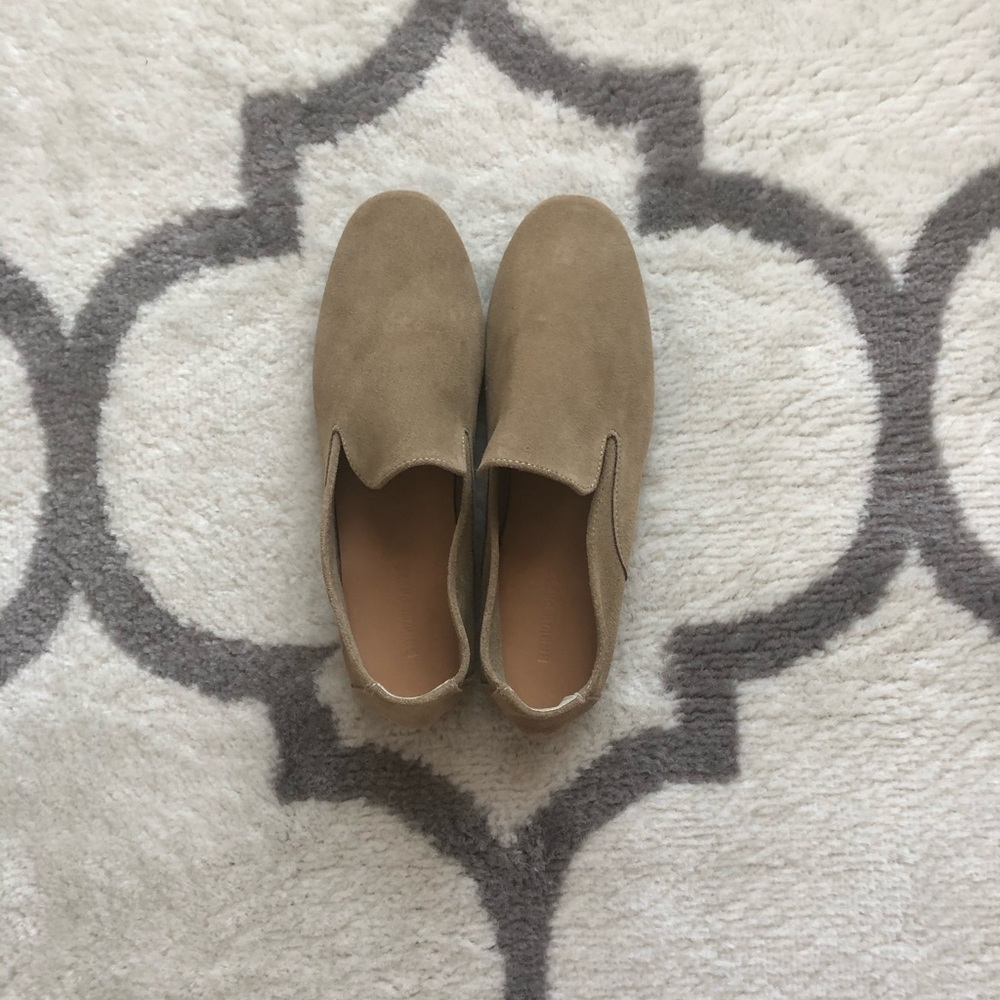Tan Faux Suede Loafer